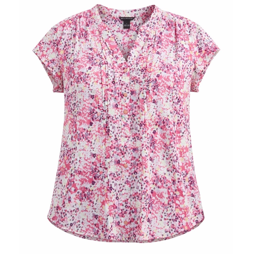 Bit Bridle Floral Short Sleeve blouse Shirt women Large western summer fairy